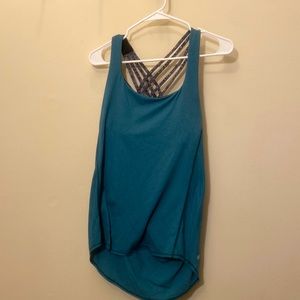 Lululemon Racerback Tank Top With Built In Sports Bra